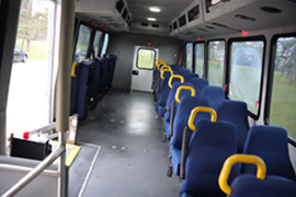 Dignity Transportation Coach Bus Interior View Dignity Transportation Coach Bus Interior View