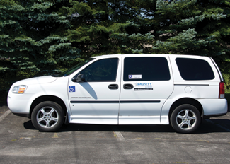 Dignity Transportation Mini Van - Ramp Equipped